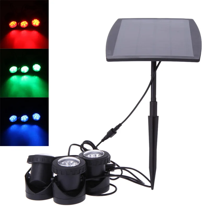 3 x 6 RGB Color Super Bright LED Solar Lawn Light ... 3 x 6 RGB Color Super Bright LED Solar Lawn Light ...