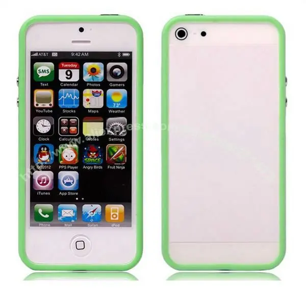 100 шт./лот DHL. мягкий ТПУ бампер для iPhone 5 5G, силиконовый чехол для iPhone 5 с розничной упаковке