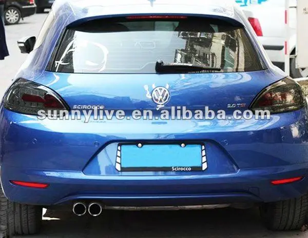 Для VW 2008-2011 Scirocco LED фонарь задний фонарь все черный Цвет