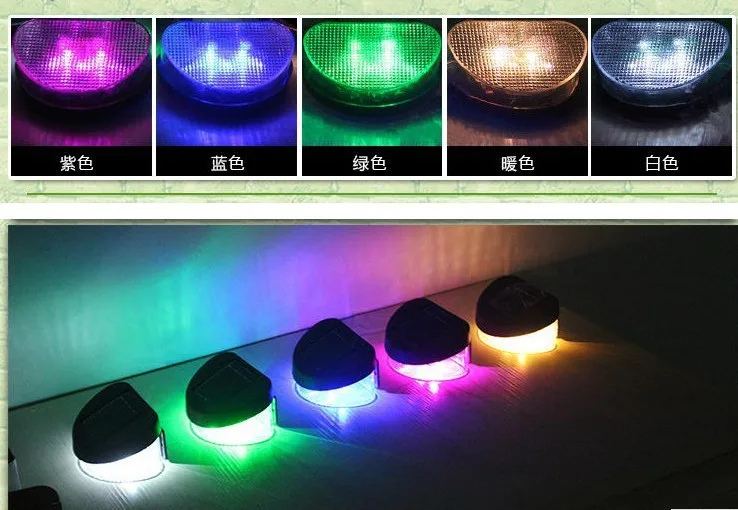 Лидер продаж! 4 шт. 2LED наружная Солнечная настенная лестница для сада прохладная лампа освещения для заборного ограждения luminaria Солнечная