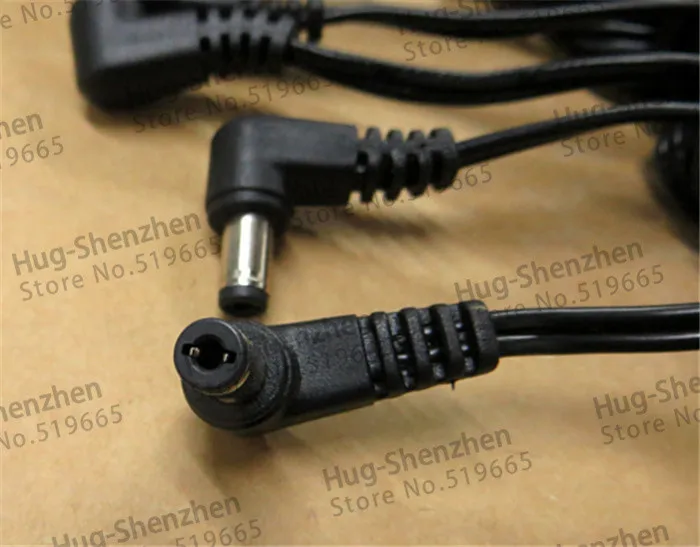 High quality 1.2M DC5.5*2.1 male 90degree connector cable for DC monitoring power cable-10pcs