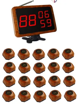 

Wireless waiter call, 20pc wireless bell, voice function screen receiver, restaurant calling system,paging system,guest pagers