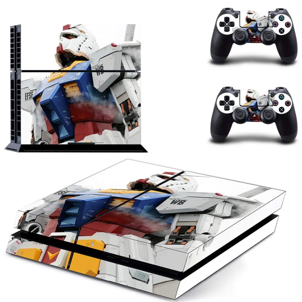 Мобильный костюм стикер для PS4 аксессуары ПВХ винил Покрытие для Sony PlayStation 4 консоли и DualShock 4 кожи для PS4 стикер