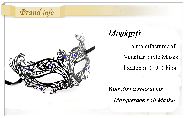 Maskgift Горячая дизайн Роскошная металлическая маска популярные вечерние металлическая маска черная металлическая маска фиолетовые камни MA003-PLBK