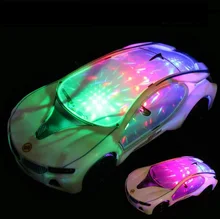 Original box 3D Electric Toy Car Music toy Automatic Matrix Electric RC Car Children s Toy