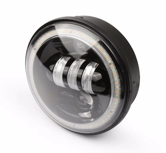 Новые аксессуары для мотоциклов 5,7" Светодиодная лампа для Harley High/Low 5-3/4" с угловыми глазами Halo светодиодная фара для мотоцикла