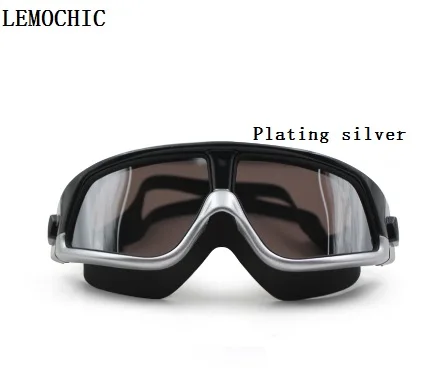 plating silver Высокое качество очки natacion близорукость профессиональные gafas плавать для мужчин плавание очки - Color: plating silver