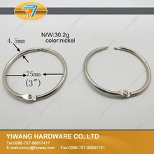 Рекламная цена 10 шт. из листового металла книга переплет шарнирные кольца брелок альбом скрапбук ремесло 64 мм 75 мм хорошее качество