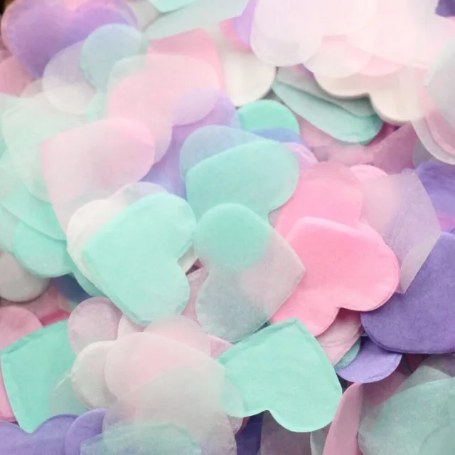 Pastel Heart Photograph Wedding Confetti Love Arrow Sherbet Pastel Heart Photograph Wedding Confetti Love Arrow Sherbet Pink Yellow Pale Blue Mint Green
