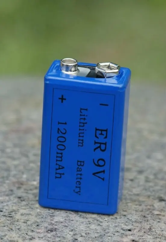 ER9V 9V Lithium Battery li socl2 Battery LiSOCl2 9V Battery   Free Shipping