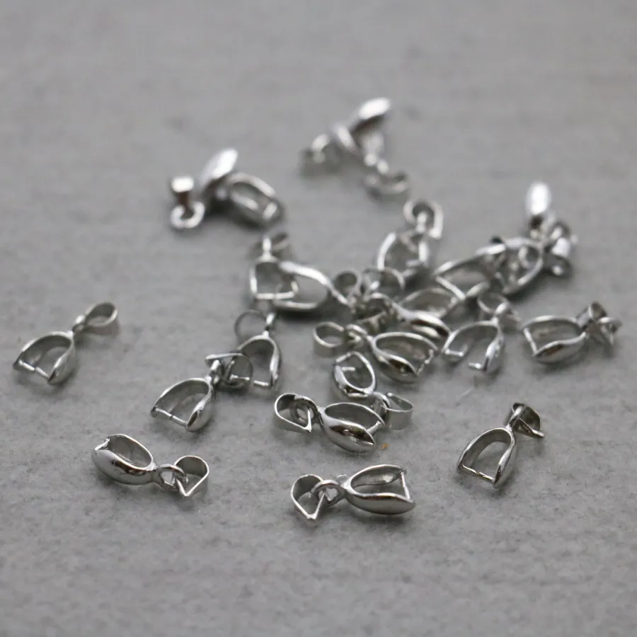 10PCS Silver plate clip Hardware Metal Fittings for Accessory clamp