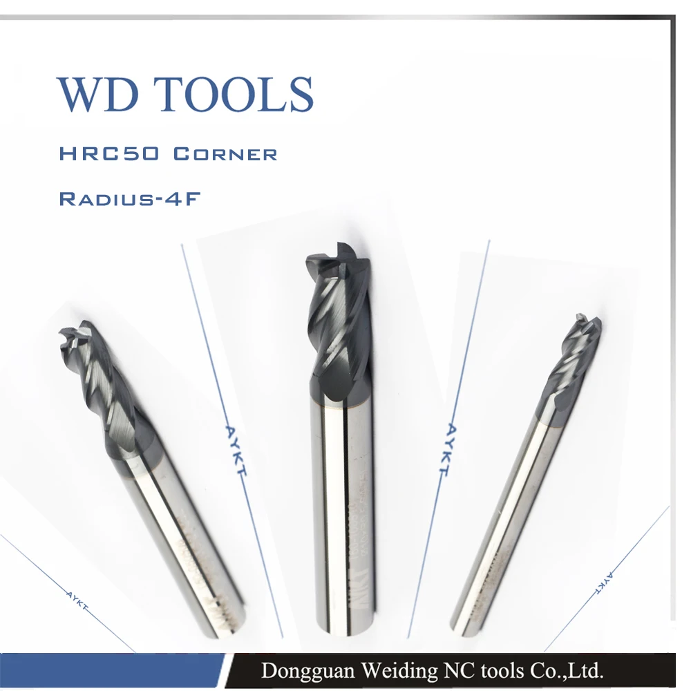 12xr0. 5/1x75l 5 шт. hrc 50 Карбид углу radiu фреза для продажи