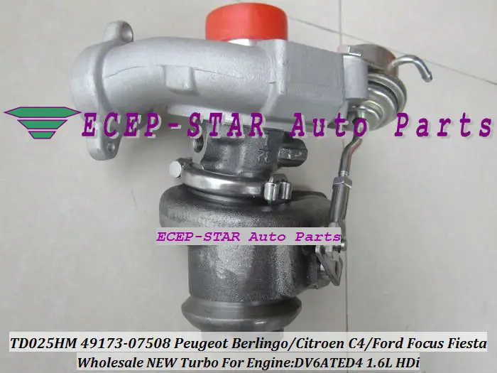 TD02 TD025HM 49173-07508 49173-07506 Turbocharger Fit For Peugeot Berlingo Citroen C4 Ford Focus Fiesta Fusion 1.6L HDi DV6ATED4
