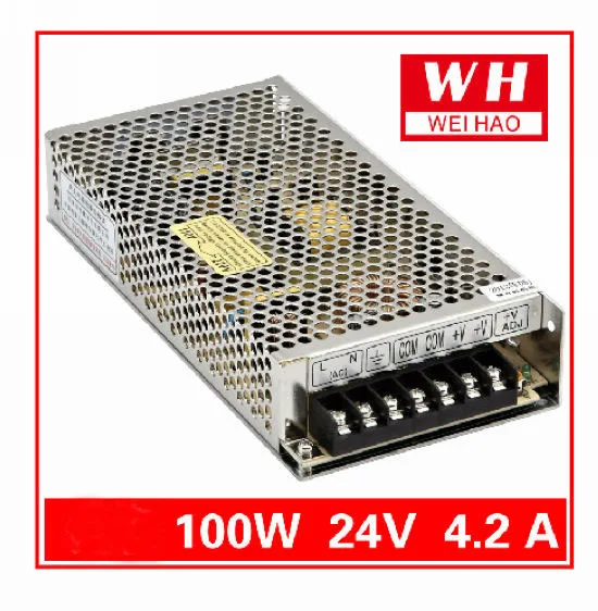 CNC 24 V 4.5A Регулируемый импульсный источник питания AC 220 V к DC24V 100 W/DC24V/4.5A