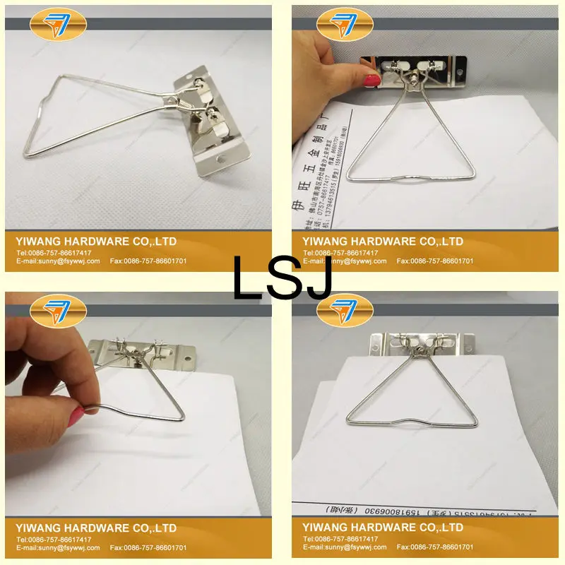 Factory direct from China office ring binder clips with high quality decorative binder clips Cheap Price Metal File Holder Clips