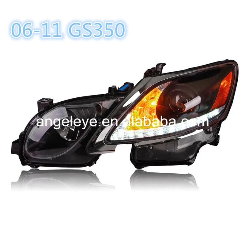 Для Lexus GS300 GS350 GS430 GS450 полоса 2006-2011 год светодиодный головной фонарь передние фары SN
