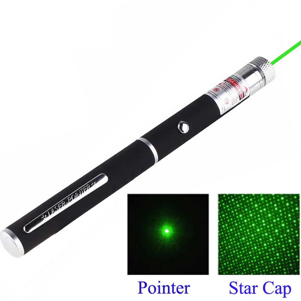 Laser Pointer Hunting Device 5mW 532nm Stars 500 meters green light laser pointer flashlight (No