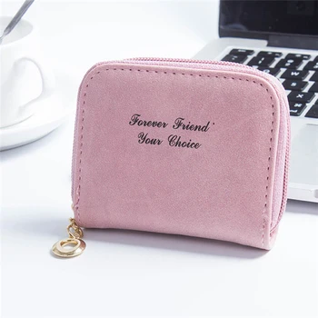 

200pcs/lot Leather Coin Purse Plush Cute Small Change Purses Wallet Coin Bag Card Holders Bowknot Pouch Mini Purse