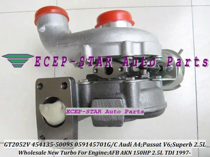 GT2052V 454135-5009 S 454135 059145701G/C Turbo турбонаддув для Audi A4 SKODA Superb VW PASSAT V6 1997-AFB AKN 2.5L TDI 150HP