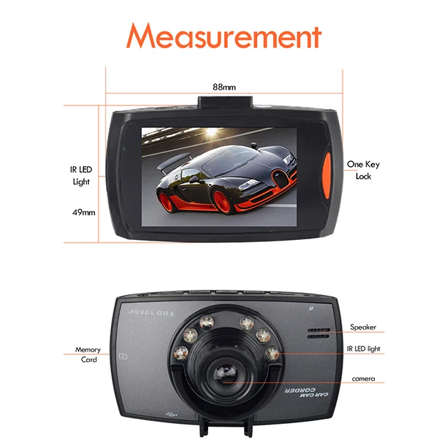 Новатэк 96220 Автомобильный Камера видеорегистратор Full HD 1080 G30 автомобиля 2 7 дюймов