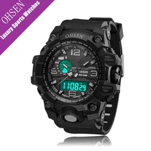 OHSEN Watch Men Sport Waterproof Analog Quartz Digital Mens Watches Military Army Luxury Clock Camping Relogio Masculino montre