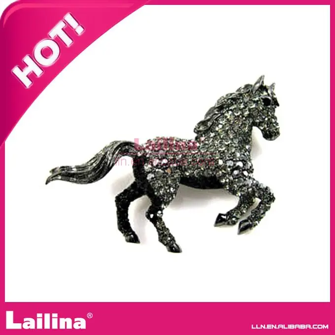 50 шт./лот оптовая продажа ретро лошадь rhinestone Броши Для Мужчин Брошь с животными Бесплатная доставка