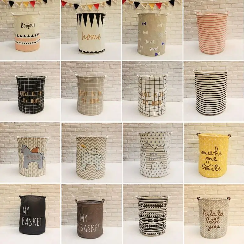 

Wholesale laundry basket creative fine Storage Basket high-grade Storage bucket beatiful Household Storage can be customized