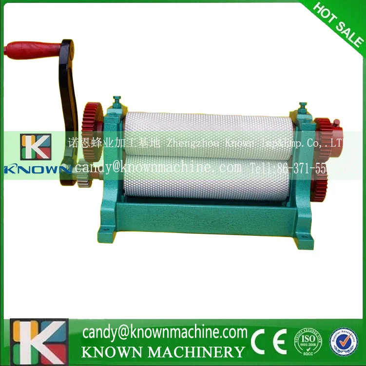 

manual beeswax comb foundation machine cell size 5.3mm / beeswax embossing machine 86*310mm