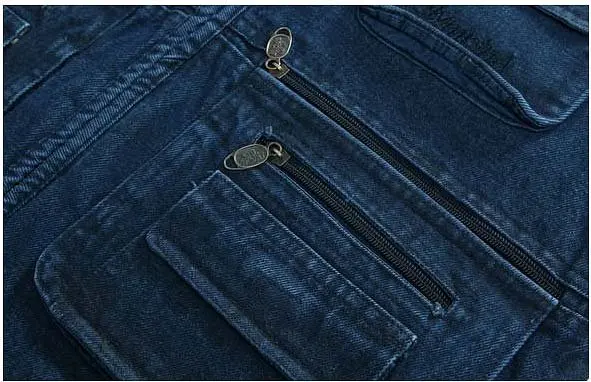 Мужские джинсовые жилеты для мужчин 3XL 4XL 5XL жилет для мужчин s на открытом воздухе хлопок мульти карман без рукавов Джинсовая куртка Мужские джинсы Masculino