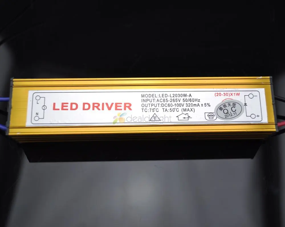 IP65 Водонепроницаемый постоянного тока AC85-265V к dc60-100v 300ma для 25-30 шт. 1 Вт высокое Мощность LED