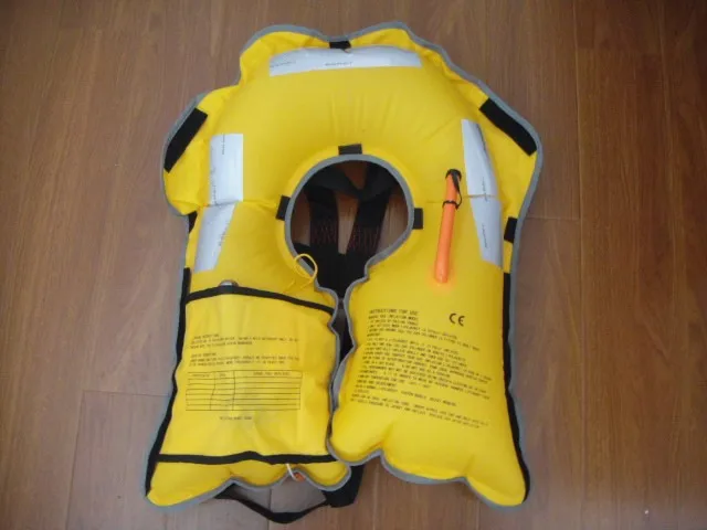 Бренд CE сертифицированный(EN396) ручная надувная Спасательная куртка для 150N с бесплатной доставкой