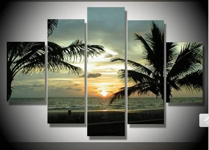 Wall Art Painting aliexpress : buy sunrise seascape picture wall art hand Wall Art Painting aliexpress : buy sunrise seascape picture wall art hand