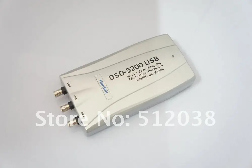 DSO 5200 USB для ПК цифровой осциллограф 200 МГц 200 мс/с DSO-5200