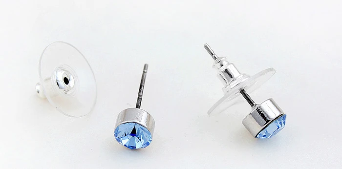 BeBella 5 мм круглые стразы серьги-гвоздики с кристаллами от Swarovski оригинальные модные украшения для женщин подарок для девушек и жены