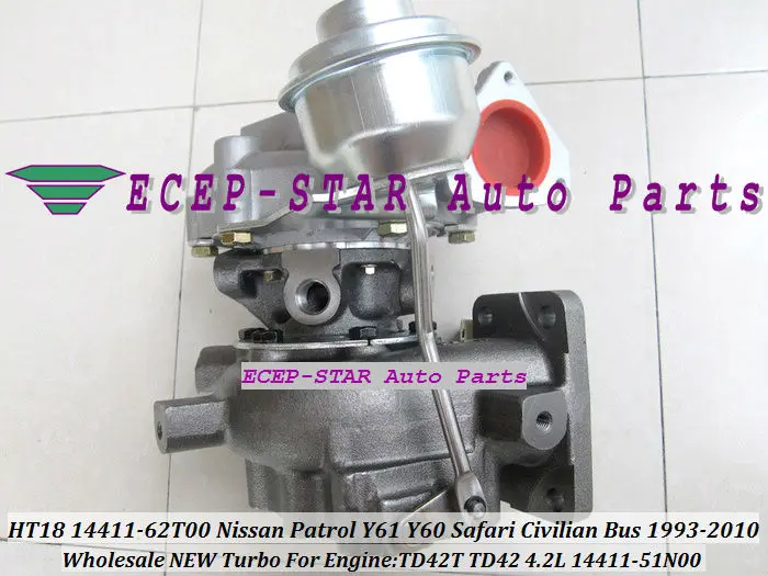 HT18 14411-62T00 14411-51N00 Turbo Fit for NISSAN Patrol Y61 Y60 Safari Civilian bus 4.2L 1993-2010 TD42T TD42 turbocharger (4)