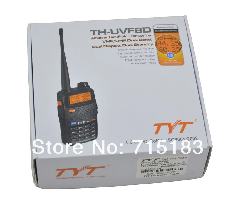 2013 Новый скремблер TH-UVF8D Dual Band 136-174 мГц и 400-520 мГц 128ch любительских портативных трансивер двухстороннее радио С FM Радио