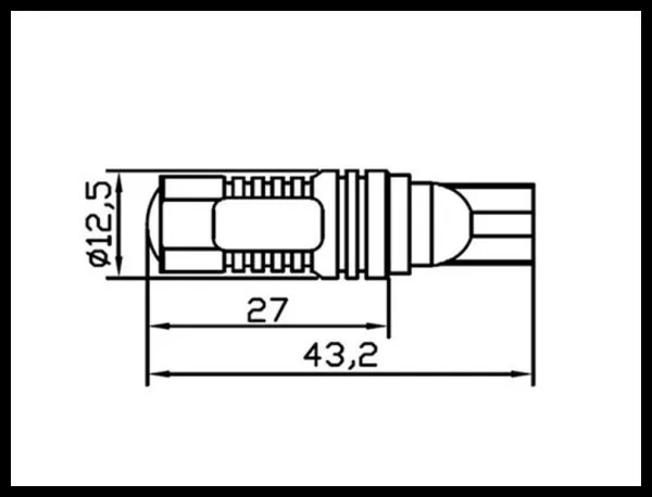 2 шт. белый T10 W5W 360 градусов 25 W 168 921 Cree чипы светодиодный 5 светодиодный лампа без ошибок обратный Светодиодная лампа для Авто автомобильная лампа