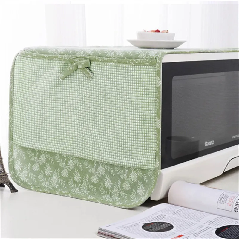 Pastoral Microwave Oven Covers Dust proof Protective Oven Cover With