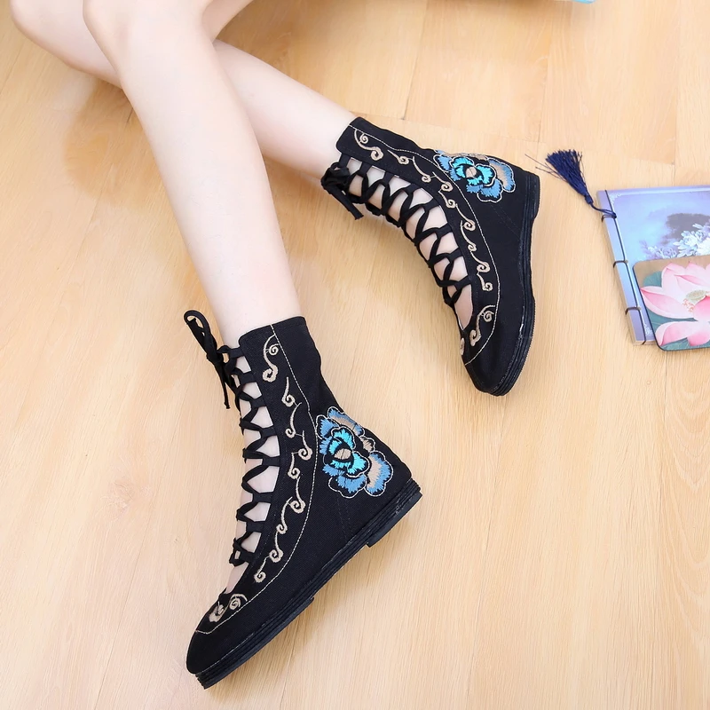 

MAGGIE'S WALKER Women casual shoes 2016 New Arrival Handwork Spring Summer Lace-Up Flat Cotton Shoes For Ladies w128