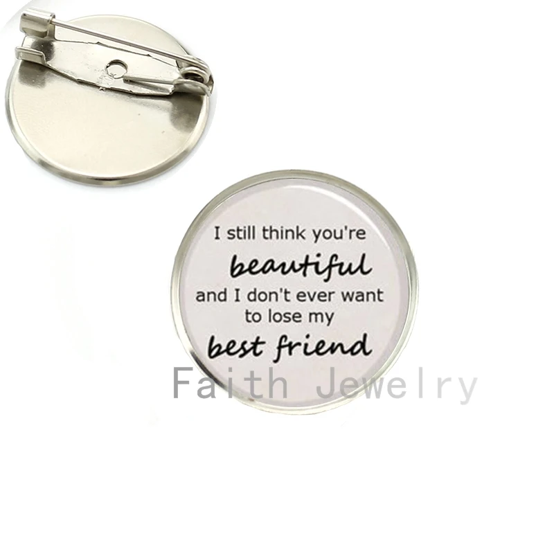 2016 new arrival best friends gifts vintage Quote brooch pins Reader Fangirl Quote brooches
