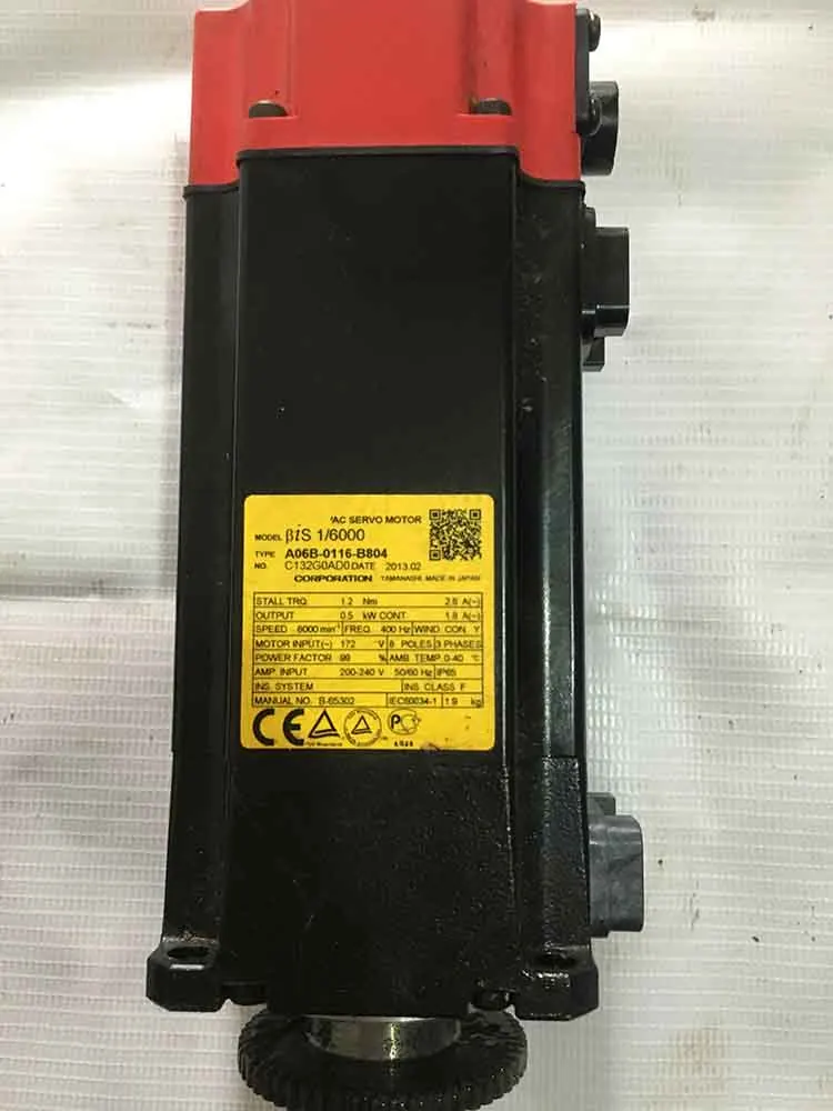 A06B-0116-B804 Серводвигатель A06B-0116-B804 серводвигатель переменного тока A06B-0116-B804 хорошем состоянии