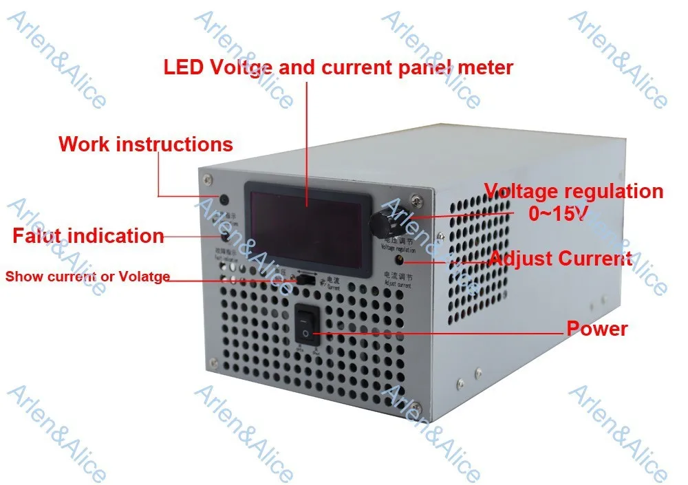 1500W 15V 100A Регулируемый 220V вход Регулируемый один Выход импульсный источник питания переменного тока в постоянный ток