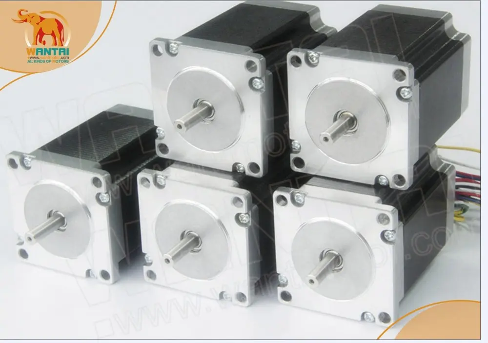 WANTAI 5 шт. NEMA23 шаговый двигатель 270OZ-IN, 3A 6-Leading провода, 2 фазы ЧПУ мельница и резка 57BYGH633