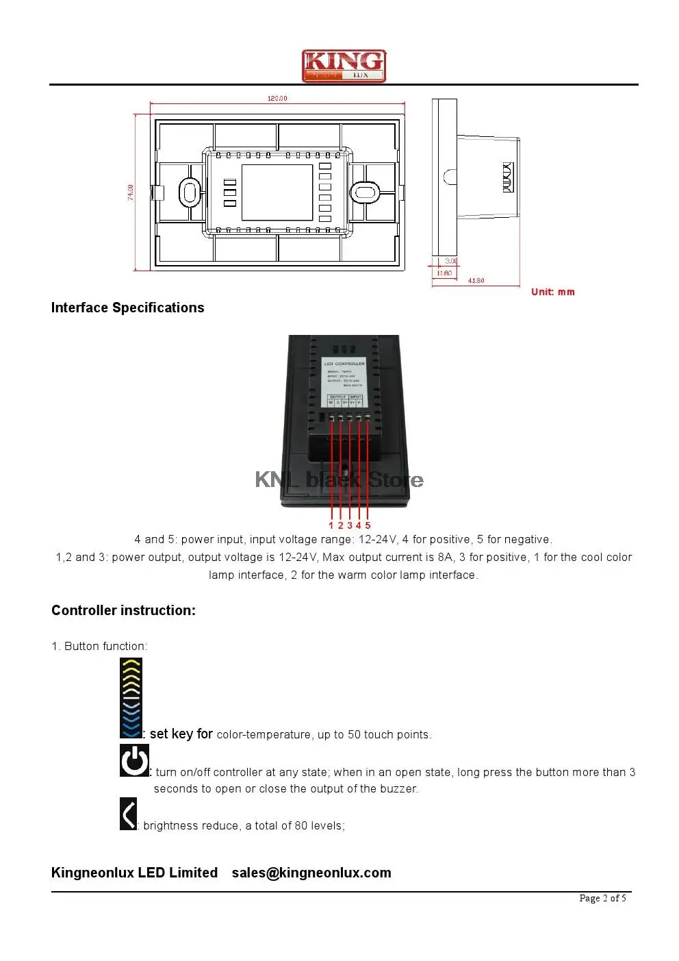 Сенсорная светодио дный панель led dimmer цветовая температура контроллер, светодио дный настенный светодиодный контроллер яркости полосы, DC12V-24V