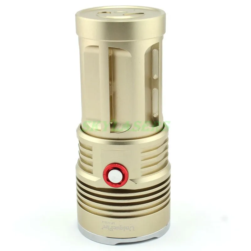 Uniquefire King 4* XM-L2 2 режима 5000-Lumen пустынный желтый светодиодный фонарик(4*18650