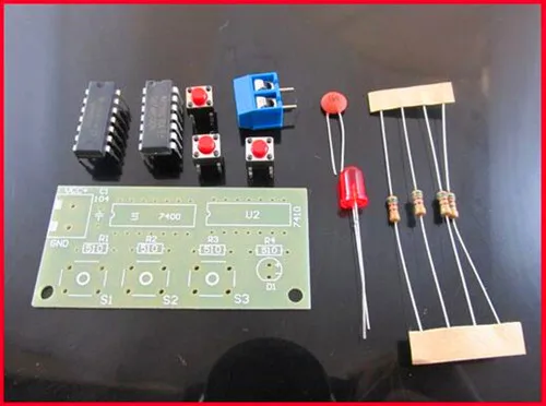Best Price Free Shipping!!! 5pcs 3 people voting kit/74HC00 + 74HC10 / electronic production /Electronic Component