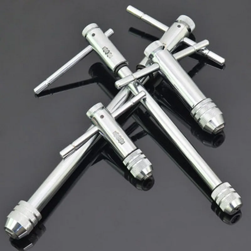 

4pcs T Type Machine Hand Screw Threading Taps Reamer Drill Tap And Die Wrench Set Taraud et filetage vis