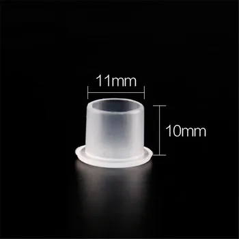 

1000Pcs/Bag 11mm Clear Small Tattoo Ink Cup Caps For Needle Tip Grip Power Supply With Bottom No Need Ink Cup Holder
