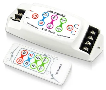 

DC5V-DC24V touch button LED color-temperature controller with 2 channel output