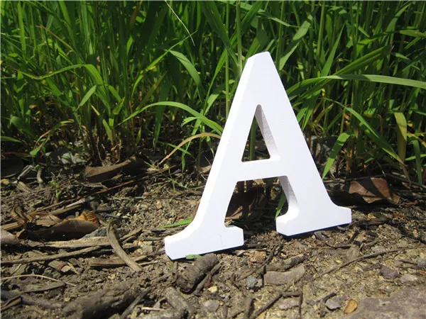 15cm Russian Letter Высота 15 см русские буквы Алфавит домашний декор настенные наклейки деревянные белые буквы Алфавит свадьба день рождения - Цвет: 15cm Russian Letter